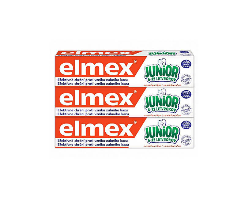 Elmex Children&acute;s toothpaste Junior Trio 3 x 75 ml 75ml Vaikams