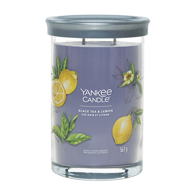 Yankee Candle Aromatic candle Signature tumbler large Black Tea & Lemon 567 g Unisex