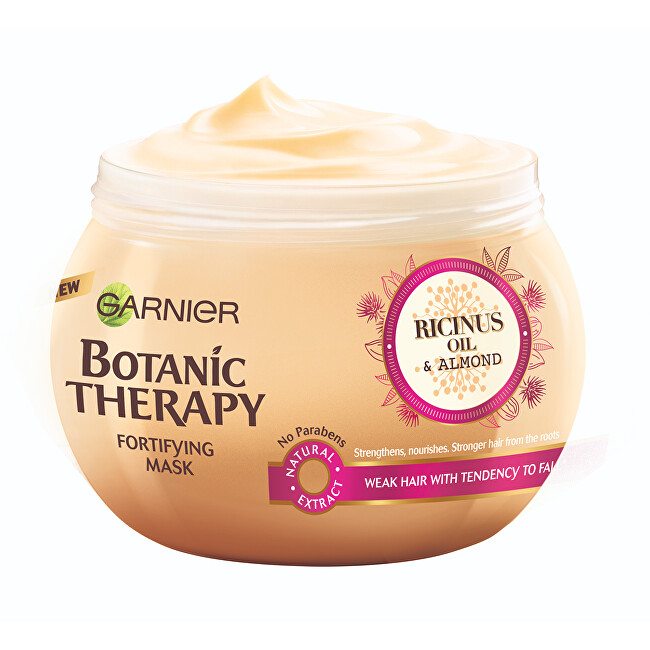 Garnier Strengthening mask with ricin and almond oil for low and (Fortifying Mask) hair Botanic Therapy (For 300ml atstatomoji plaukų priežiūros priemonė