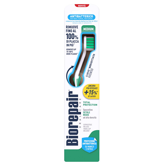 Biorepair Antibacterial Toothbrush Medium Dantų &scaron;epetėlis Unisex