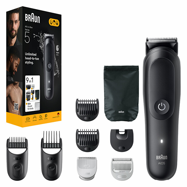 Braun Series 5 AIO5540 9-in-1 Multifunctional Trimmer plaukų segtukas