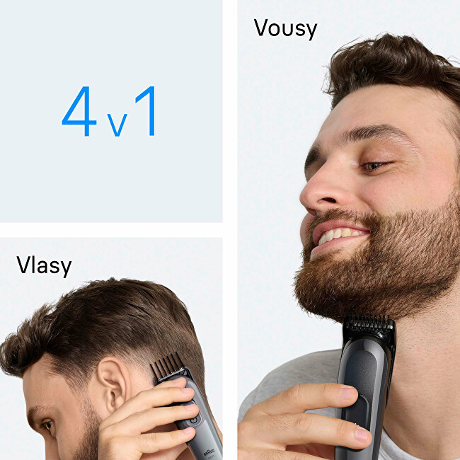 Braun Multifunctional 4in1 trimmer Series 3 AIO3500 Grey skustuvas