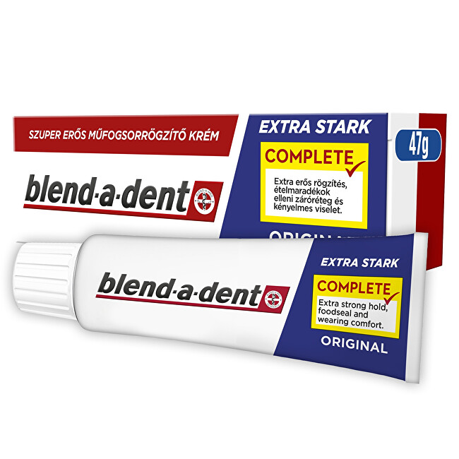Blend-a-dent Extra Strong Original Super Adhesive Cream Fiksuojantis kremas Specialios paskirties burnos priežiūra Unisex