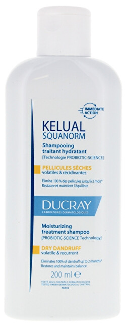 Ducray Kelual Squanorm Moisturizing Treatment Shampoo (Dry Dandruff Shampoo) 400ml Moterims