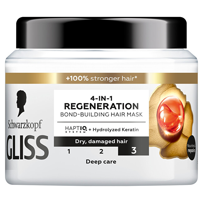 Schwarzkopf Gliss Regeneration Plaukų kaukė Moterims