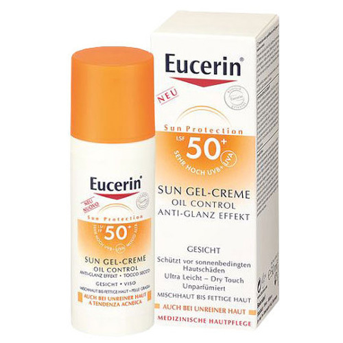 Eucerin Protective Cream Gel lotion for face Oil Control SPF 50+ 50 ml 50ml Unisex