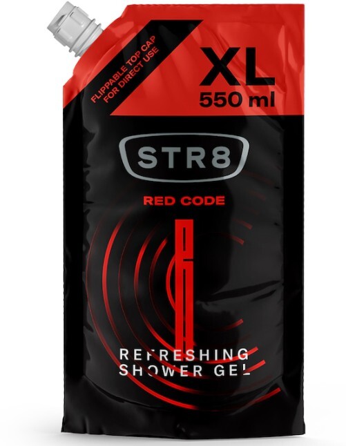 STR8 Red Code - sprchov&yacute; gel - n&aacute;plň 550ml Vyrams