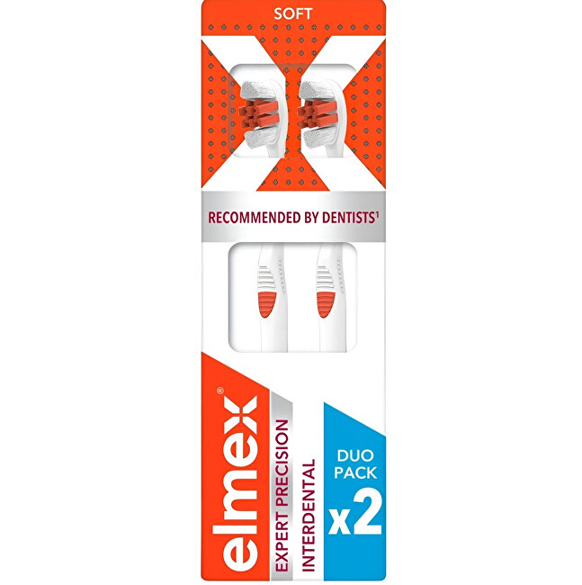 Elmex Expert Precision Interdental Soft Toothbrush 2 pcs dantų &scaron;epetėlis