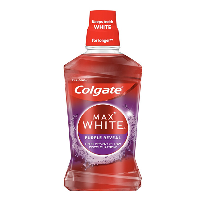 Colgate Max White Purple Reveal Burnos skalavimo skystis Unisex
