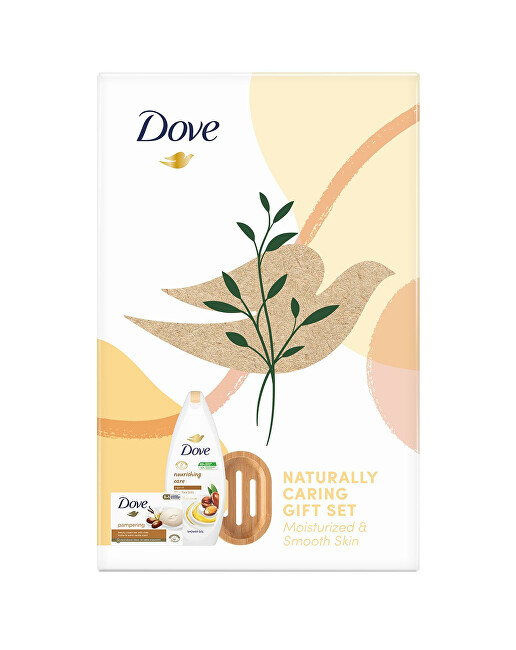 Dove Nourish ing Care body care gift set with soap dish Moterims