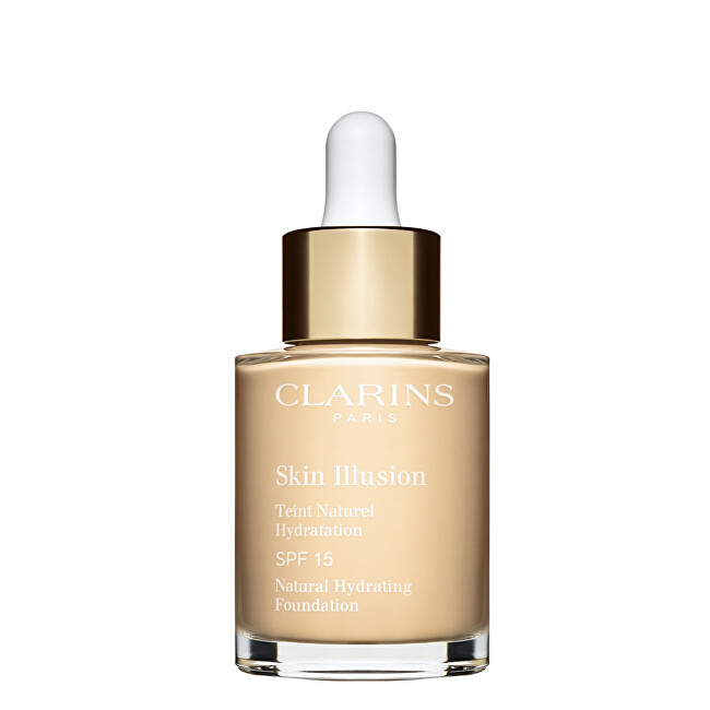 Clarins Skin Illusion SPF 15 ( Natura l Hydrating Foundation) 30 ml 108.5 Cashew makiažo pagrindas