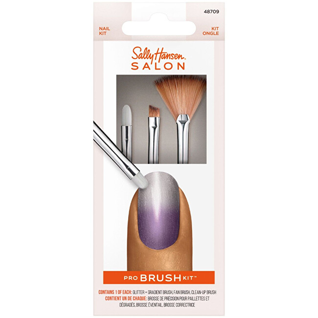Sally Hansen Nail Brush Set Pro Brush Kit nagų lakas