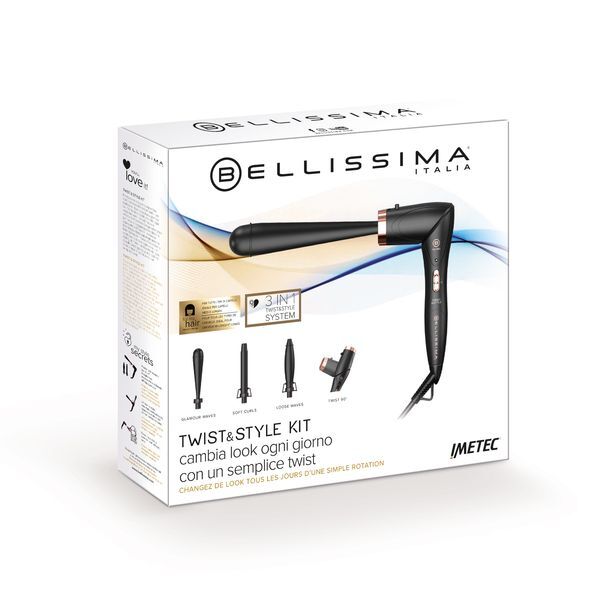 Bellissima 11888 MY PRO TWIST & STYLE WAVES ADDICTED kit styler plaukų garbanų formavimo įrankis