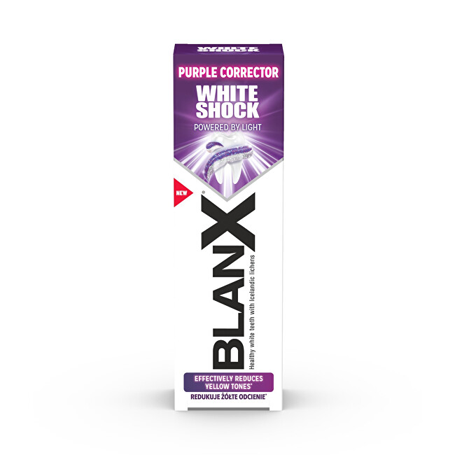 BlanX Whitening toothpaste White Shock Purple Corrector 75 ml 75ml dantų pasta