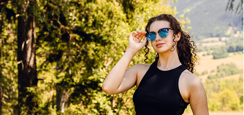 Vuch Polarizačn&iacute; slunečn&iacute; br&yacute;le Brigida Metal Blue akiniai nuo saulės