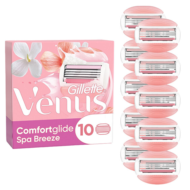 Gillette ComfortGlide Spa Breeze Replacement Heads 10 pcs skustuvo galvutė