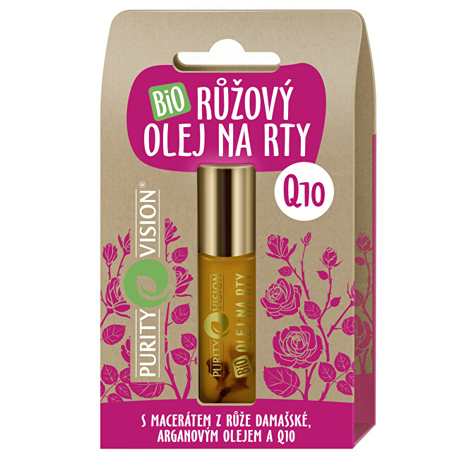 Purity Vision Organic Rose Lip Oil Q10 10 ml 10ml Moterims