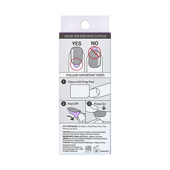 Kiss Self-adhesive nails imPRESS Nails (Illusion) 30 pcs priemonė nagams