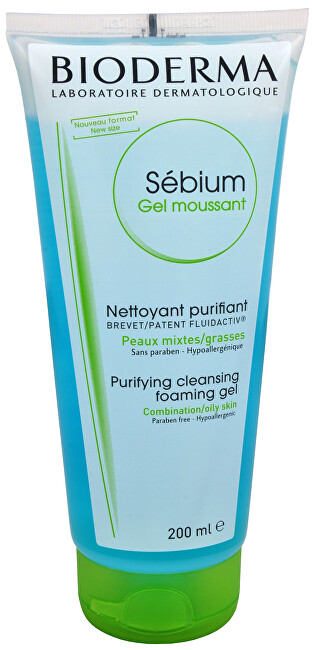 BIODERMA Purifying And Foaming Gel Foaming Cleansing Gel For Combination To Oily Skin 400ml makiažo valiklis