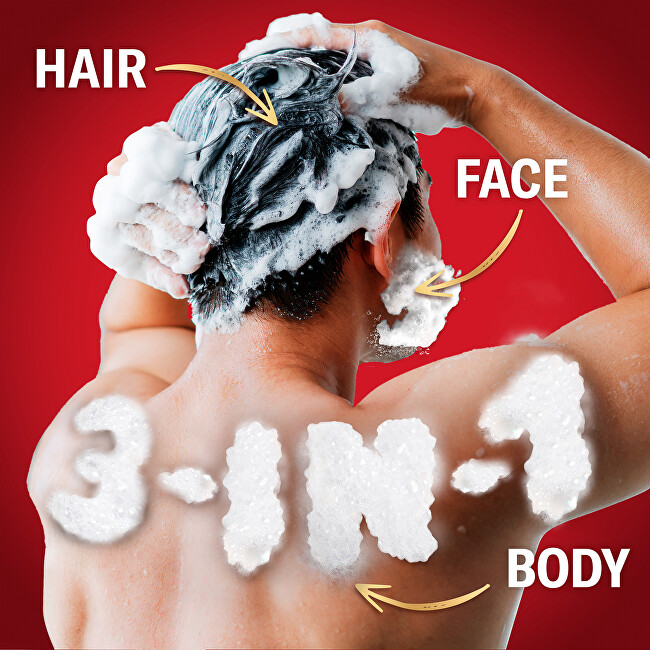 Old Spice Shower gel 3 in 1 Rockstar Body, Hair, Face Wash 1000ml &scaron;ampūnas