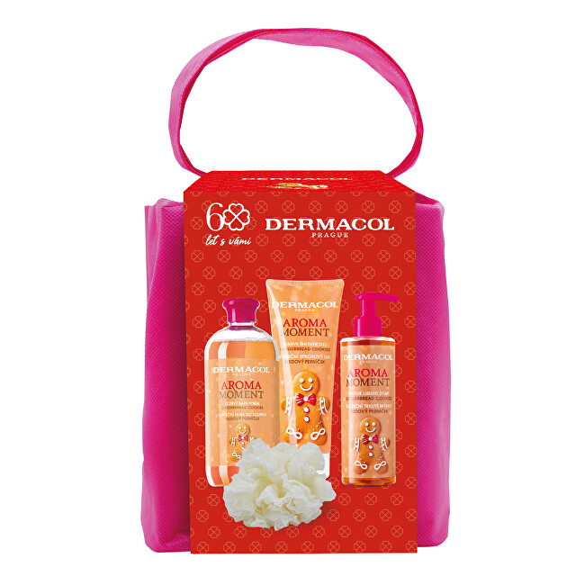 Dermacol Gingerbread Cookies Set - D&aacute;rkov&aacute; sada Vonios ir du&scaron;o priemonė Moterims