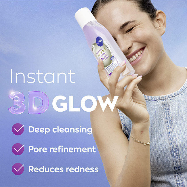 Nivea Luminous Skin Glow Micellar Water 400 ml 400ml makiažo valiklis