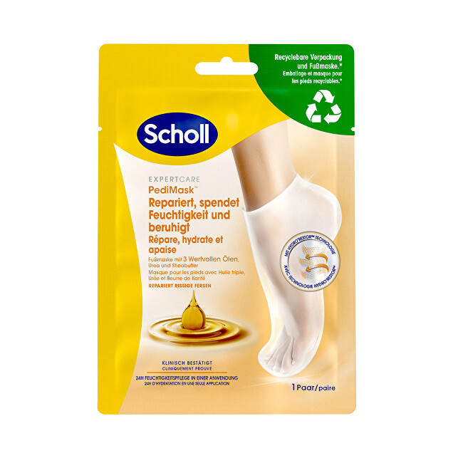 Scholl PediMask&trade; Triple Oil Foot Mask 1 pair Dekoratyvinė kosmetika Moterims