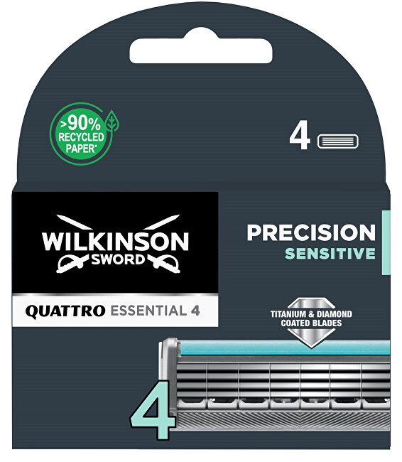 Wilkinson Sword Spare head Quattro Essential Precision Sensitiv e 4 pcs Vyrams