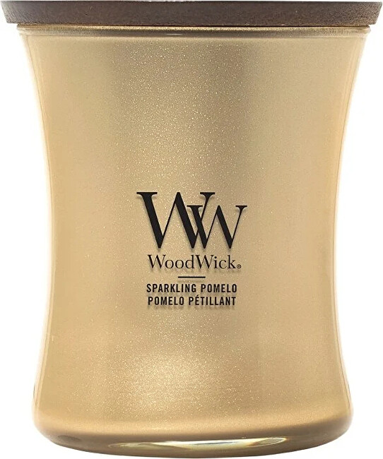 WoodWick Scented candle medium Precious Metals Sparkling Pomelo 275 g kvepianti žvakė