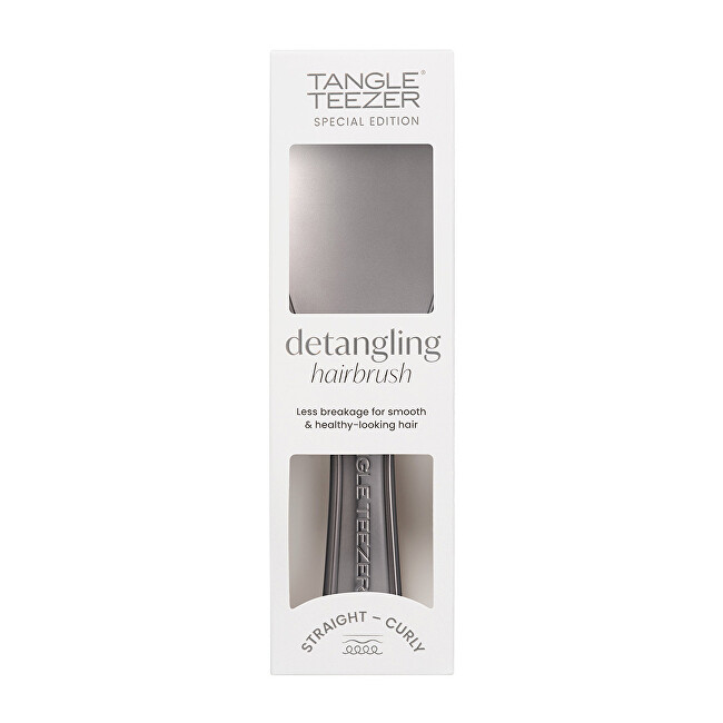 Tangle Teezer Ultimate Detangler Chrome Midnight Silver hair brush plaukų &scaron;epetys