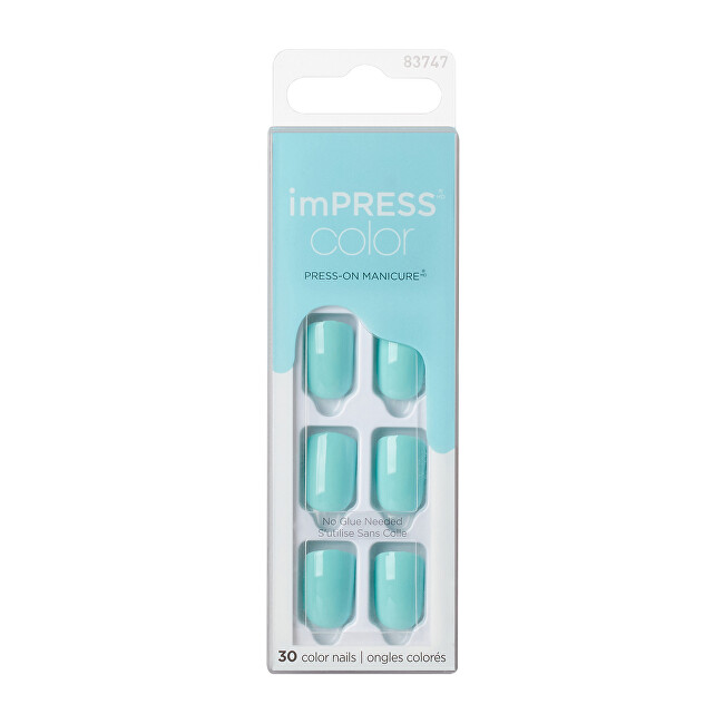 Kiss Self-adhesive nails imPRESS Color Mint To Be 30 pcs priemonė nagams