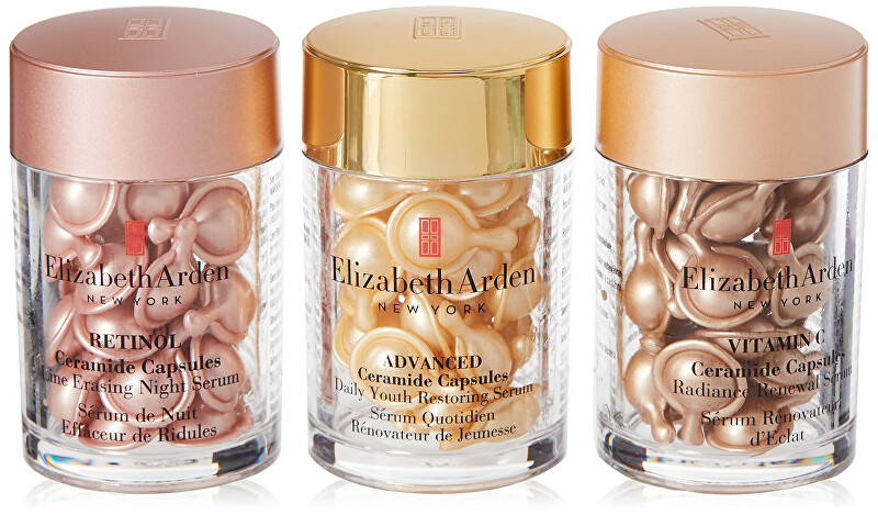 Elizabeth Arden Gift set of skin care in capsules Ceramide Capsules Trio Set vietinės priežiūros priemonė