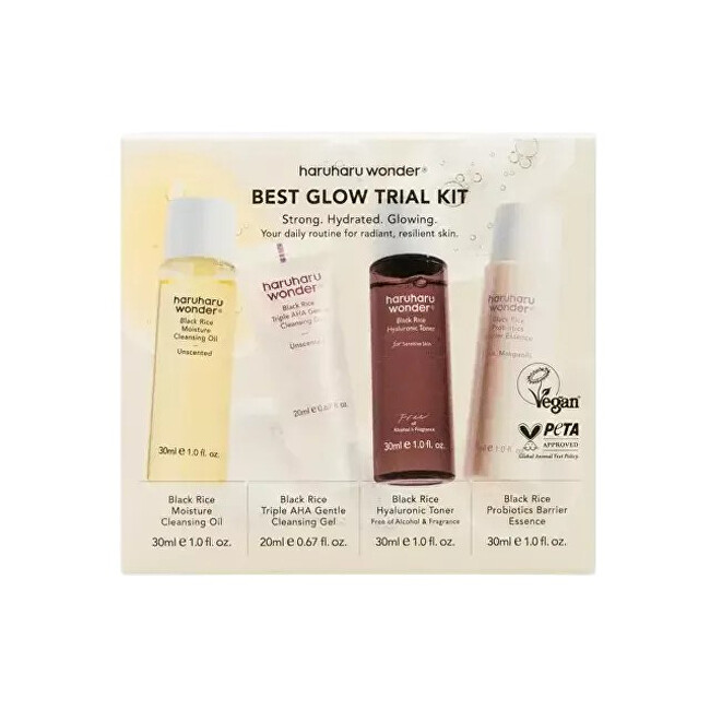 Haruharu Wonder Best Glow Trial Kit Gift Set makiažo valiklis