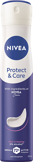 Nivea Antiperspirant spray Protect & Care Anti-Perspirant 200 ml 200ml Moterims