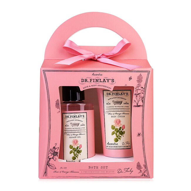 Accentra Rose & Orange Blossom Dr. Finlay`s Body Care Set - D&aacute;rkov&aacute; sada tělov&eacute; p&eacute;če Vonios ir du&scaron;o priemonė Moterims