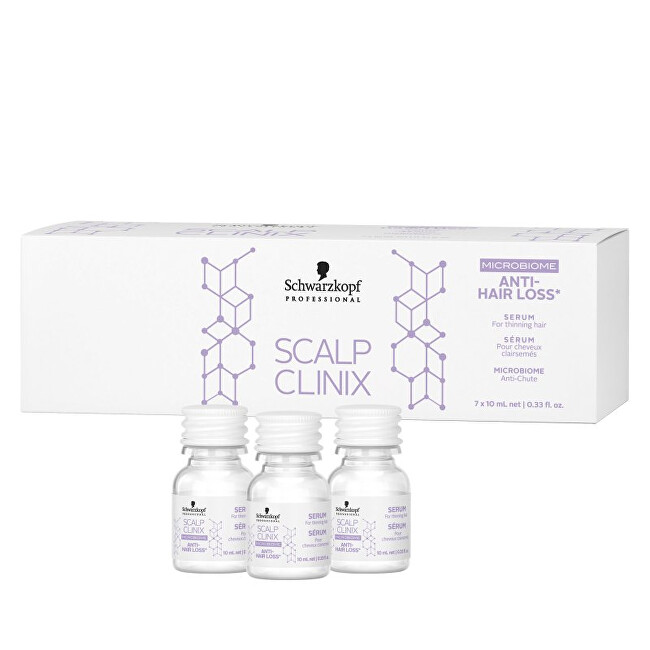 Schwarzkopf Professional Scalp Clinix Anti-Hair Loss Serum for Thinning Hair 7 x 10 ml 10ml atstatomoji plaukų priežiūros priemonė
