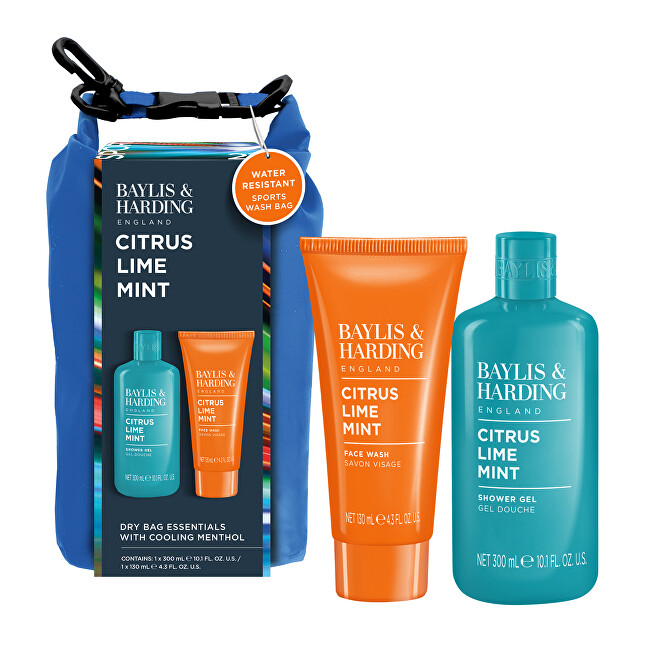 Baylis & Harding Men Body Care Set with Dry Bag ( Citrus, Lime & Mint ) - D&aacute;rkov&aacute; sada p&eacute;če o tělo ( 3 ks ) Vonios ir du&scaron;o priemonė Vyrams