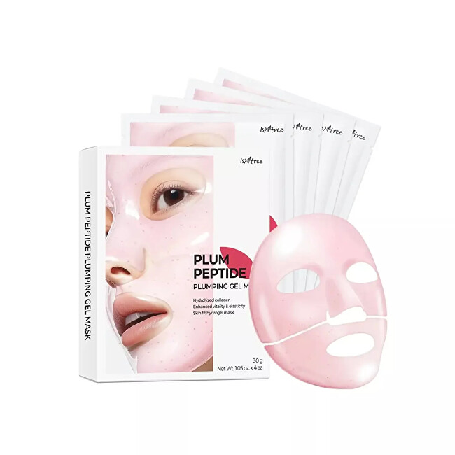 Isntree Plum Peptide Plumping Gel Mask 4 x 35 g Moterims Veido kaukė