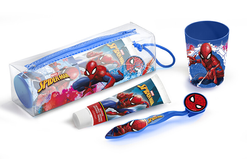 EP Line Spiderman Dental Care Set dantų &scaron;epetėlis