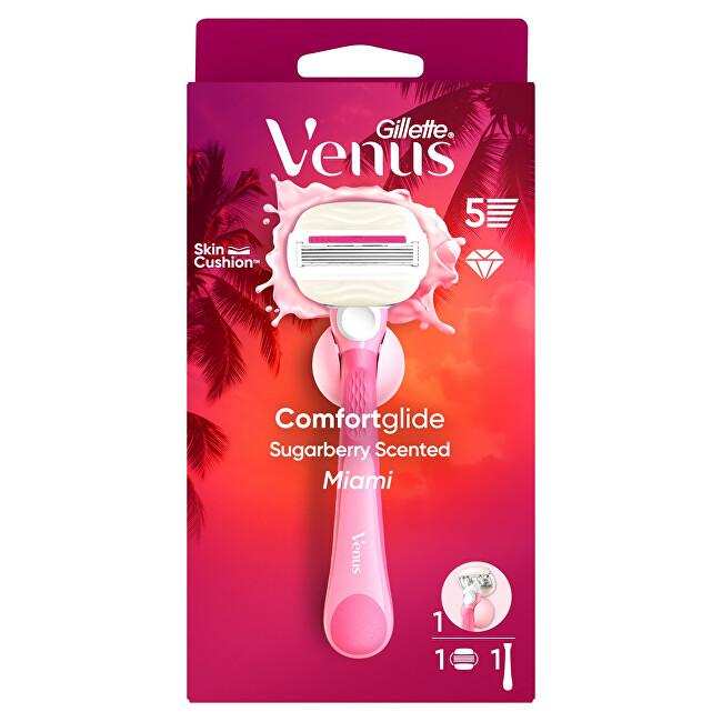 Gillette Venus Comfortglide Miami razor + 1 head Moterims