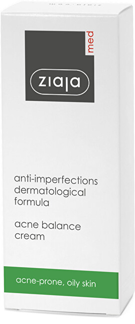 Ziaja Kr&eacute;m redukuj&iacute;c&iacute; akn&eacute; 50ml 50ml vietinės priežiūros priemonė