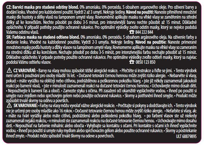 TRESemm&eacute; Toning hair mask Ash Blonde (Colouring Mask) 200 ml 200ml atstatomoji plaukų priežiūros priemonė