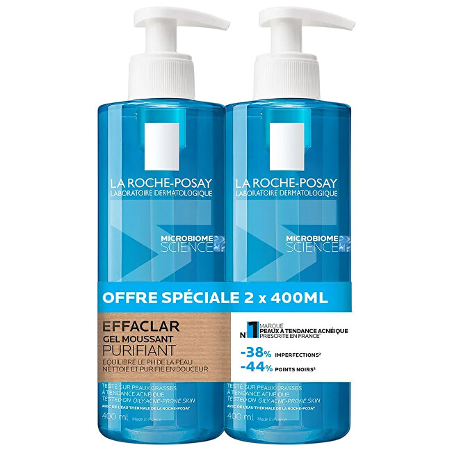 La Roche Posay Purifying Foaming Gel 2 x 400 ml 400ml vietinės priežiūros priemonė