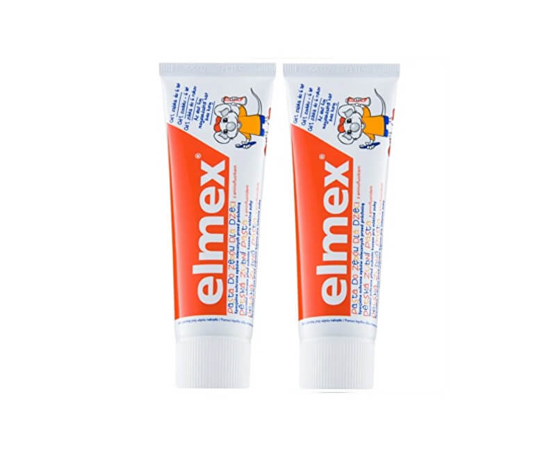 Elmex Kids Duopack Toothpaste 2 x 50 ml 50ml Dantų emalį stiprinanti priemonė