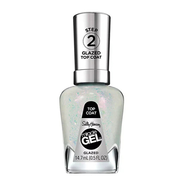 Sally Hansen Glazed Miracle Gel Nail Polish Top Coat 14.7 ml 14.7ml nagų lakas