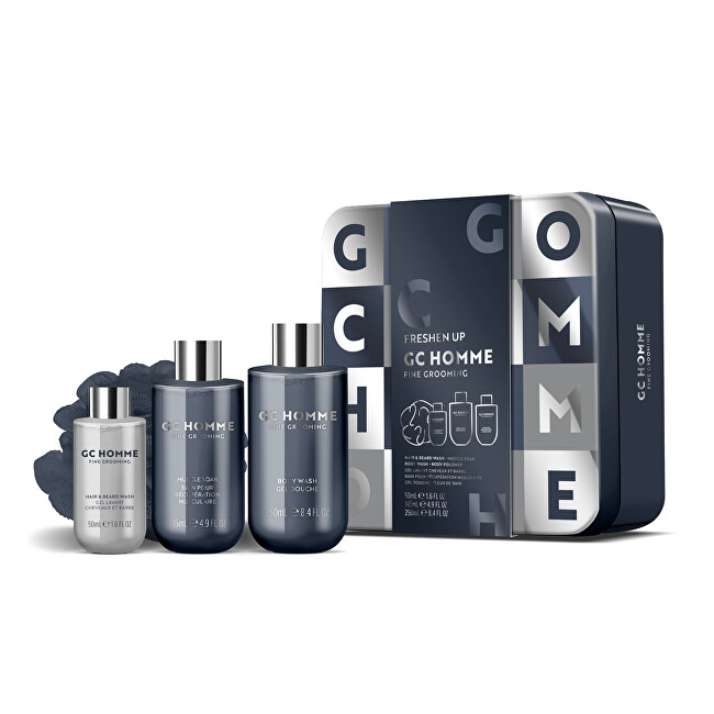 Grace Cole Gift set in a tin box Black Pepper & Mandarin 4 pcs Vonios ir du&scaron;o priemonė Vyrams