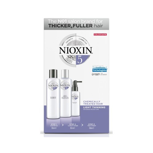Nioxin Gift Set for Stained Light Thinning Hair System 5 Moterims