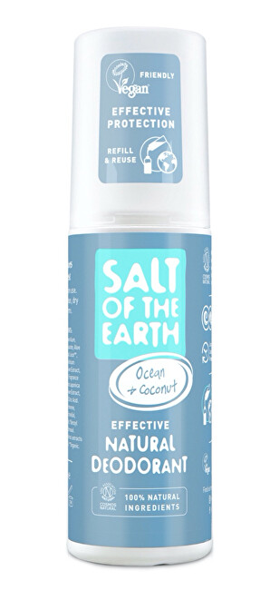 Salt Of The Earth Natural mineral deodorant spray Ocean Coconut ( Natu ral Deodorant) 100 ml 100ml Unisex