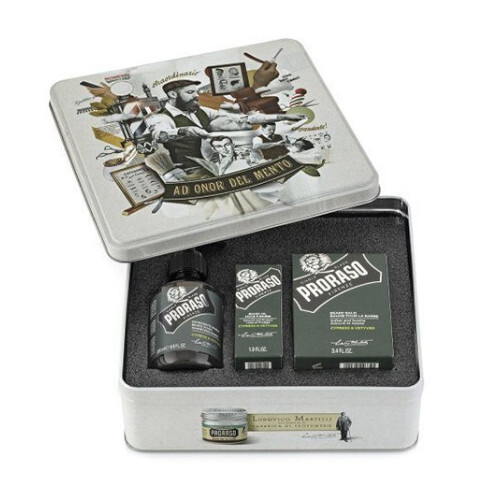 PRORASO Klas ical gift set products on the beard Cypress & Vetyver Vyrams