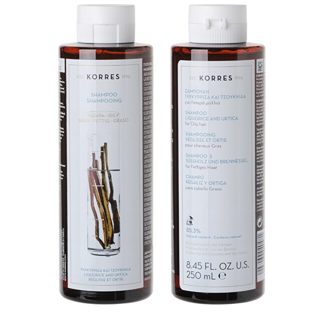 Korres Liquorice & Urtica Shampoo for oily hair 250ml Moterims